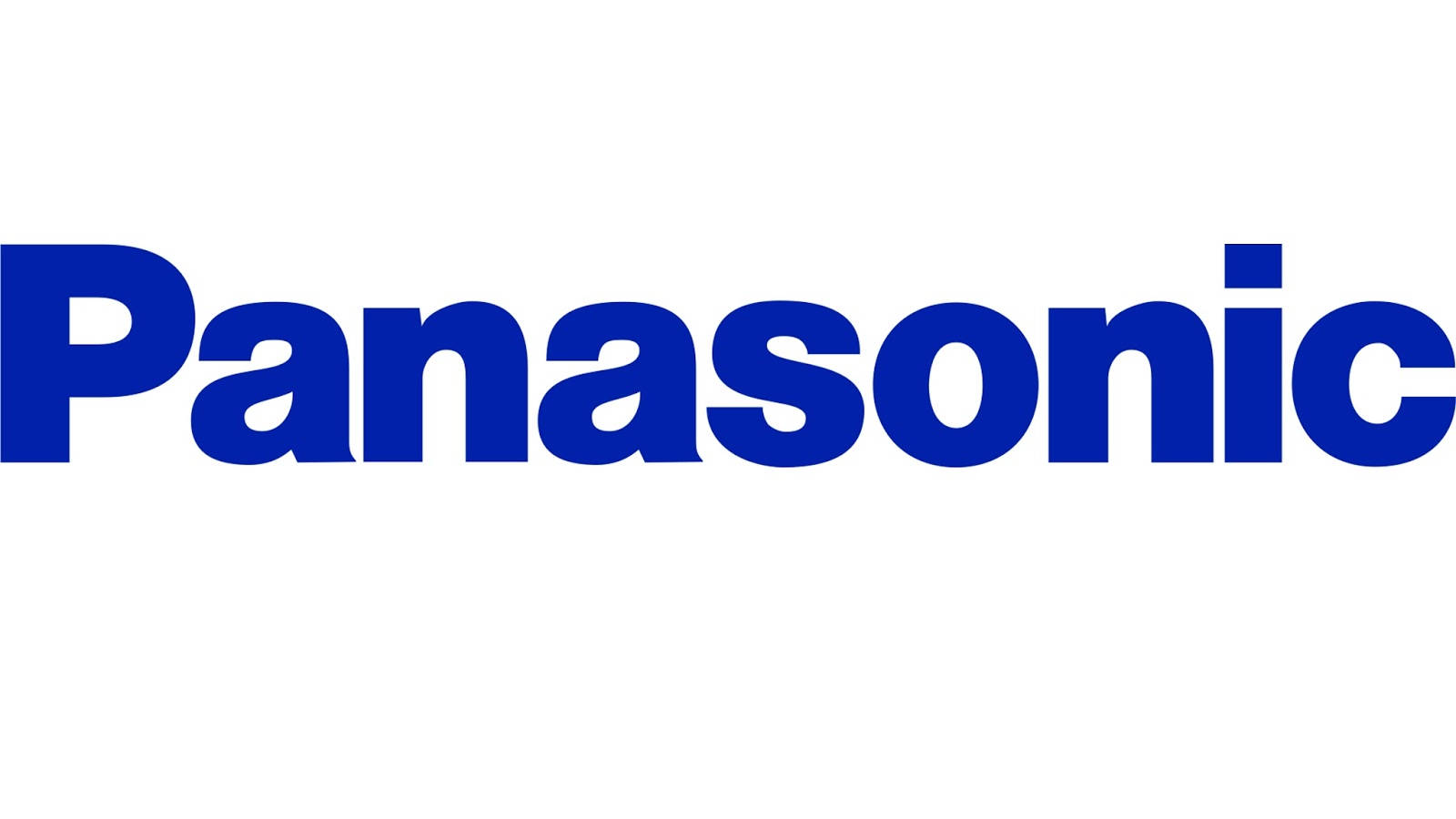 白色背景上的藍色Panasonic標誌
