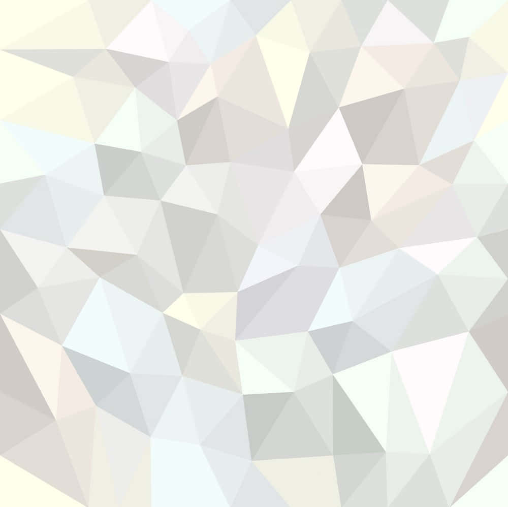 Mosaic 桌布 壁紙 — 柔和嘅抽象圖案，由柔和灰色同奶油色嘅粉彩三角形組成，營造出平靜嘅幾何牆紙。