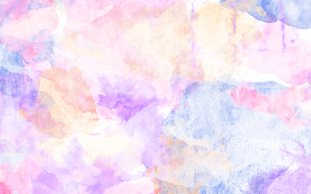 Aesthetic Marble 桌布 壁紙 — 柔和嘅粉彩水彩洗滌混合粉紅色、紫色、藍色同忌廉色，形成夢幻嘅抽象構圖。
