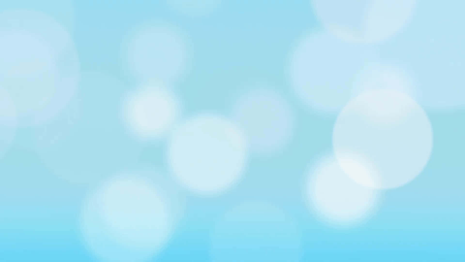 柔和寧靜的藍色背景 壁紙 — 柔和的藍色漸變背景，散落著發光的散景圓圈，營造出夢幻縹緲的氛圍。