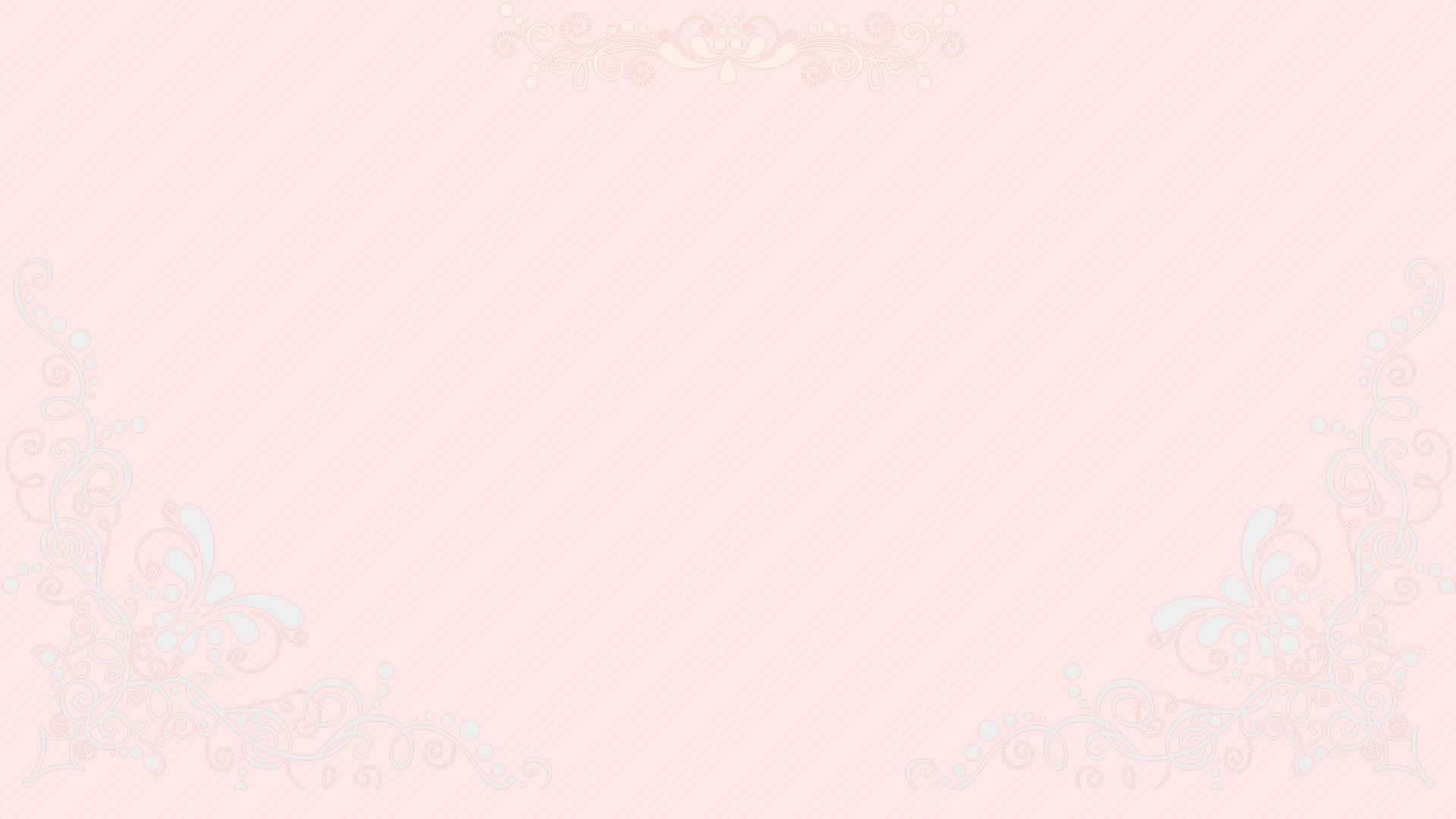 柔和極簡背景 - 寧靜與簡約 壁紙 — 柔軟粉紅色牆紙，帶有精緻的粉彩花卉角落裝飾和微妙的對角線紋理。