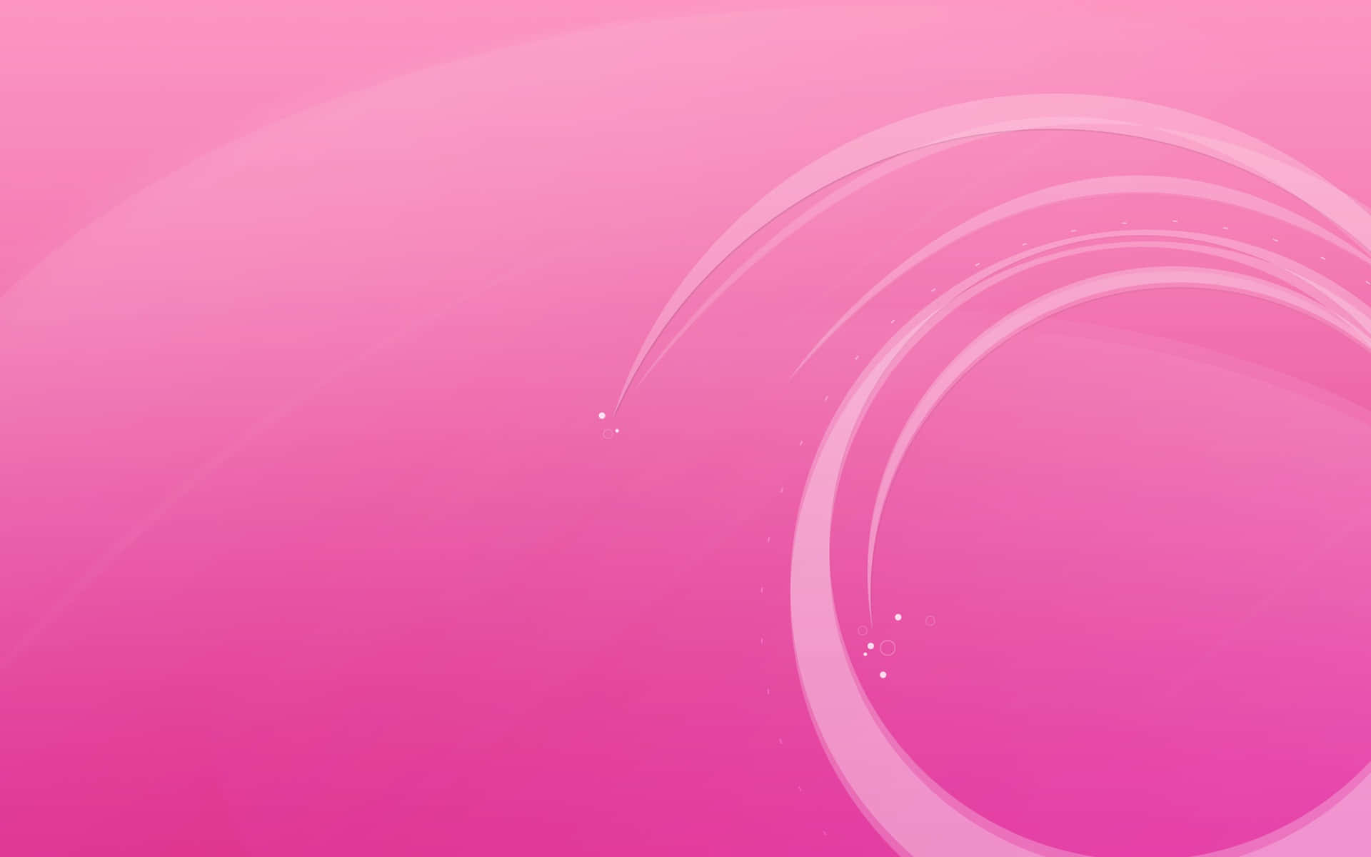 Pink Abstract 桌布 壁紙 — 柔和漸變粉紅色背景，帶有流動的白色曲線和微妙的閃爍效果，營造出溫柔的抽象設計。