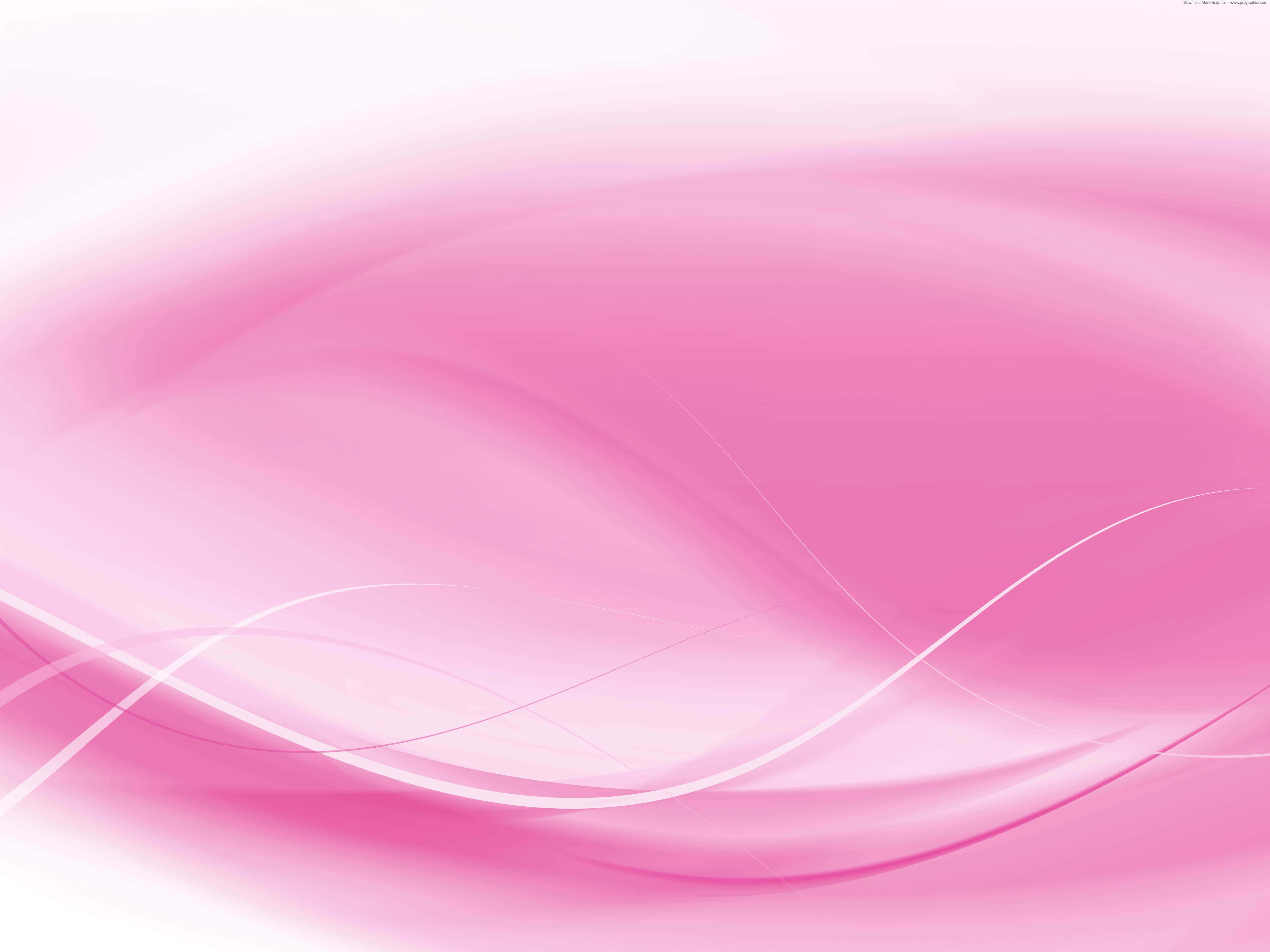 Simple Pink 桌布 壁紙 — 柔和的粉紅色漸變在明亮的白色背景上以柔和的曲線流動，帶有精緻的白色線條。