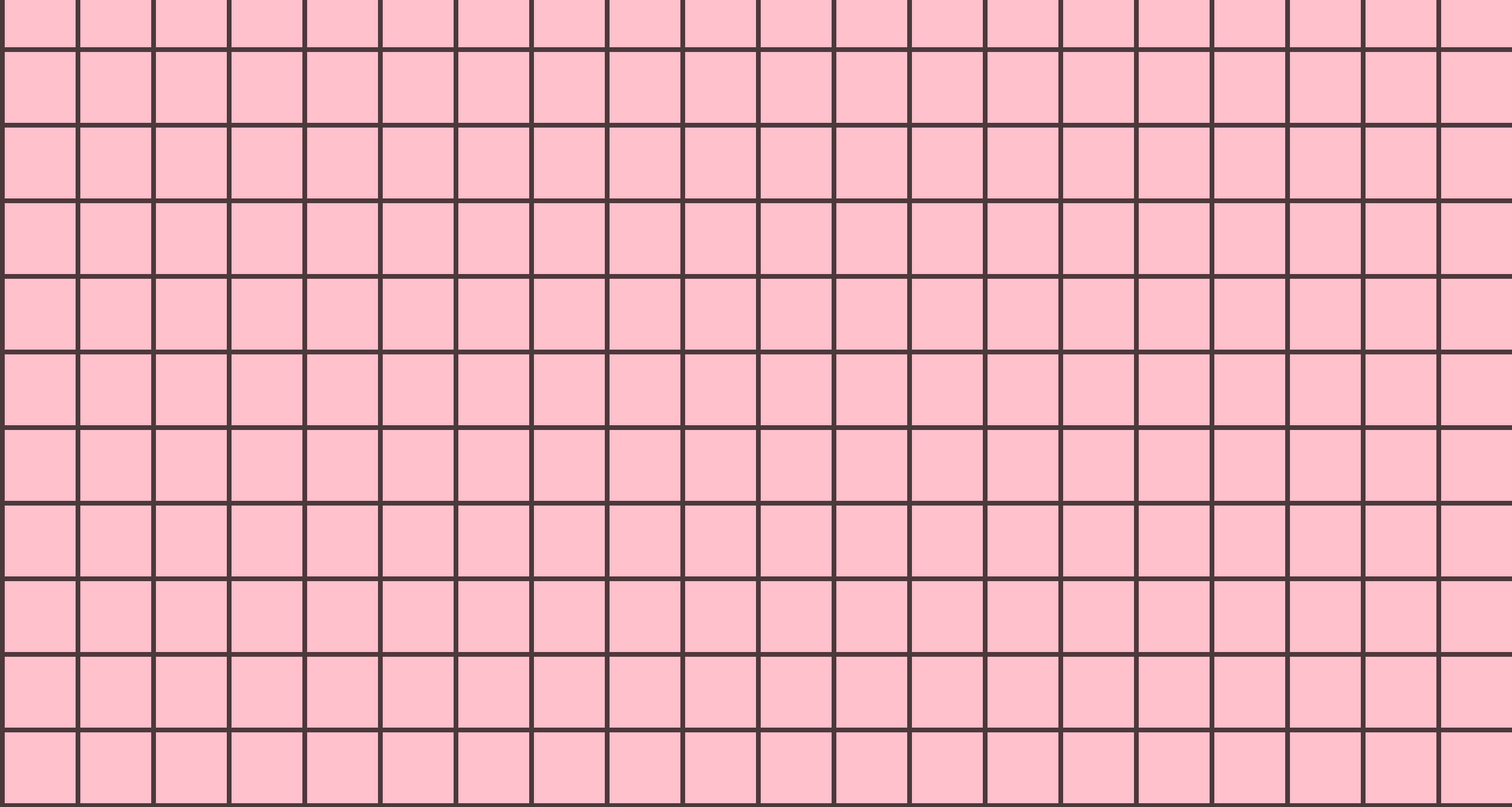 Pink Grid 桌布 壁紙 — 柔和的粉紅色背景上覆蓋著精確的黑色網格圖案，營造出乾淨簡約的美感。