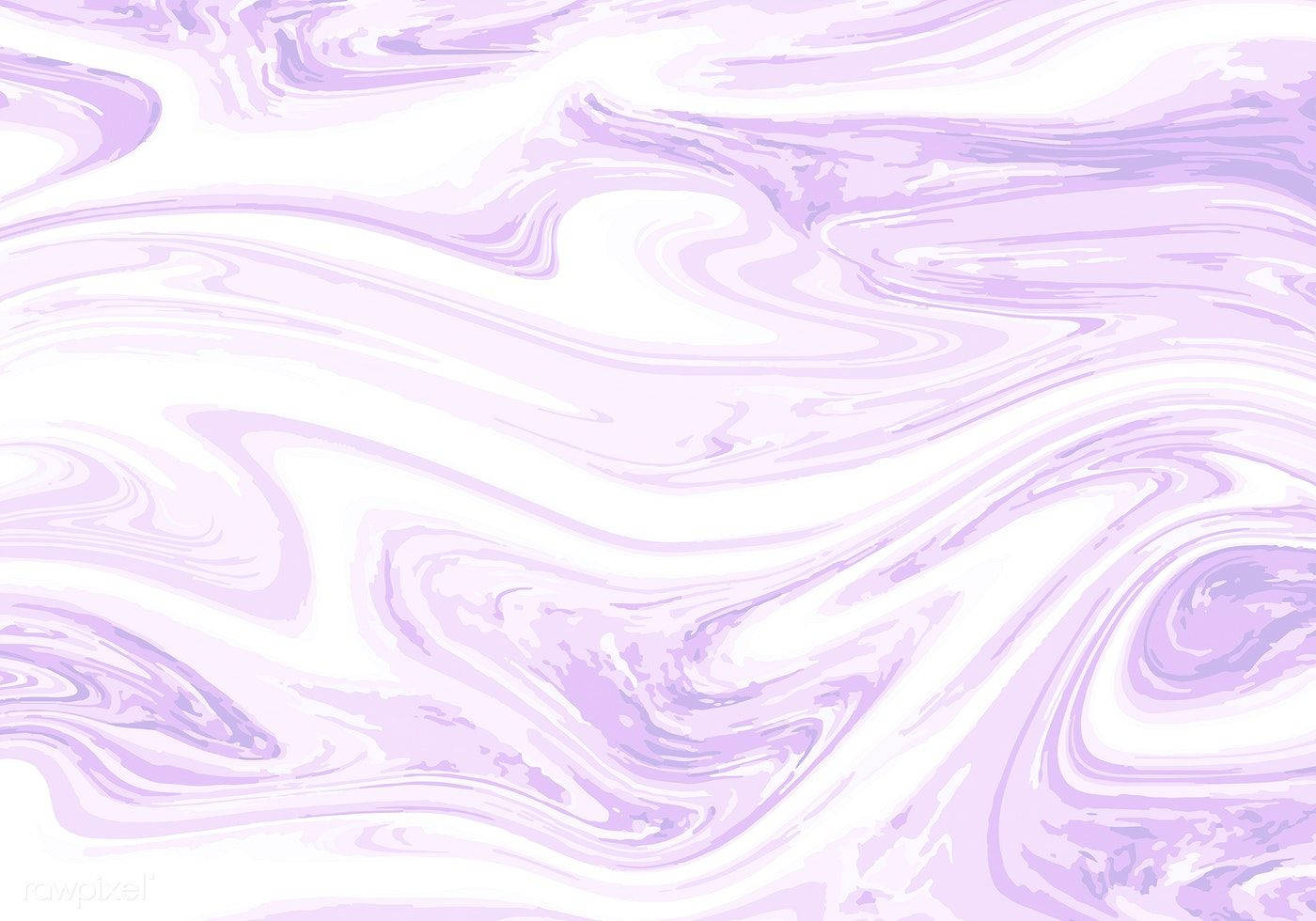 Aesthetic Marble 桌布 壁紙 — 柔和的薰衣草色和白色漩渦在夢幻般的抽象圖案中流動，帶有柔和的曲線和混合漸變。