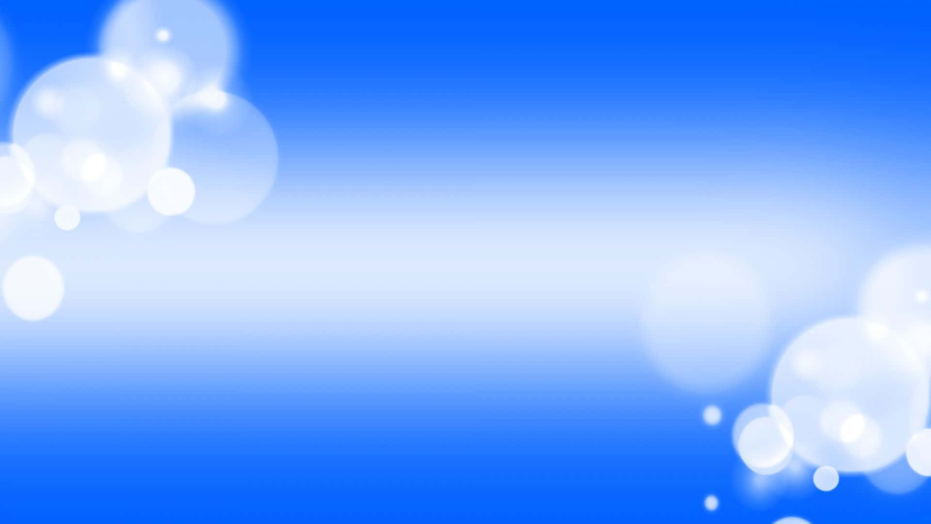 Theme 桌布 壁紙 — 柔和的藍色漸變背景，角落聚集著發光的白色散景圓圈。