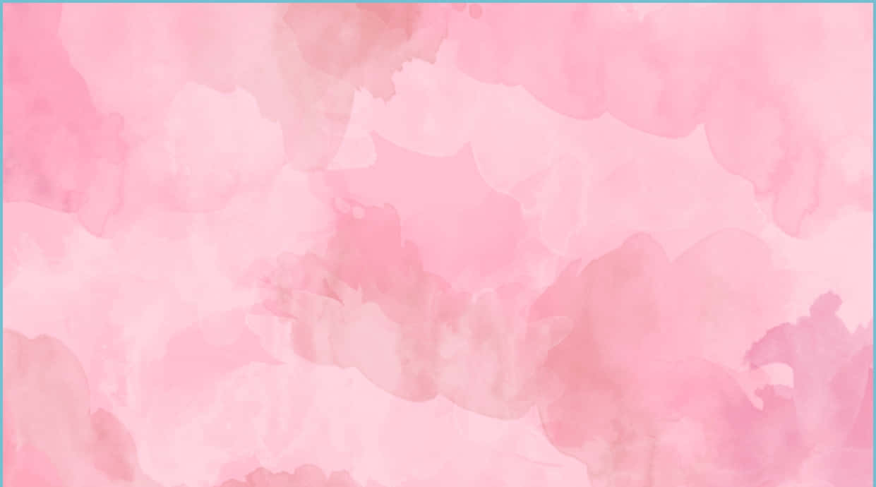Kawaii Pink Aesthetic Desktop 桌布 壁紙 — 柔和粉紅水彩洗滌在寧靜的抽象畫布上融合成溫柔的漸變。