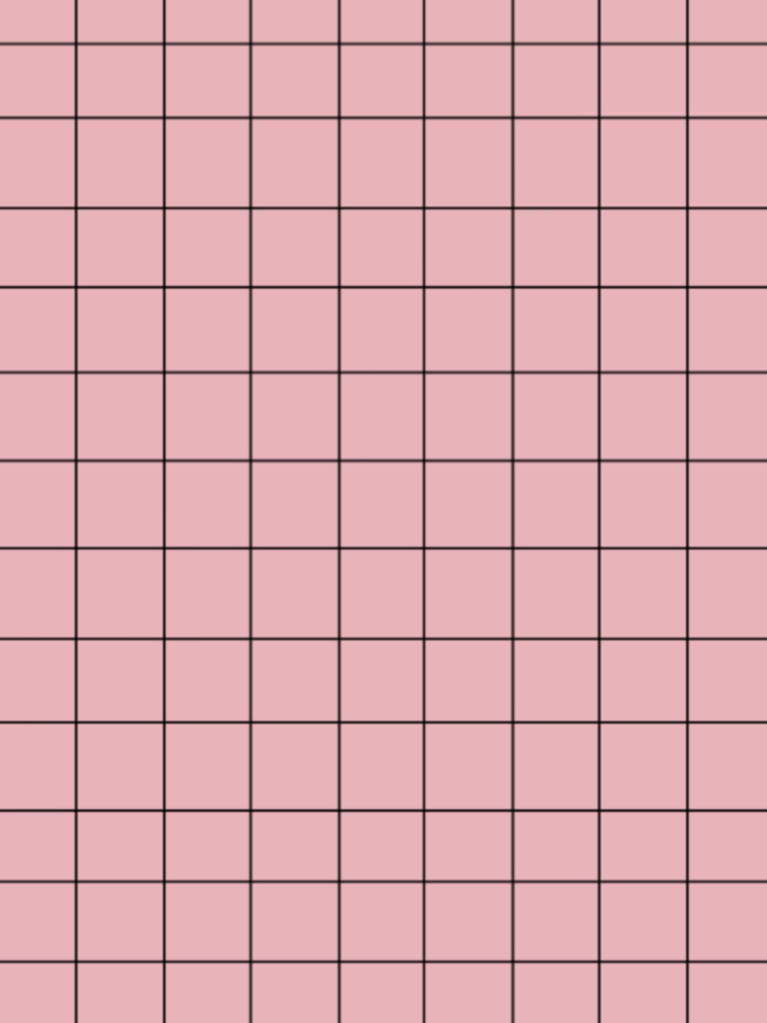 Pastel Aesthetic Grid 桌布 壁紙 — 柔和粉紅色背景配上微妙的黑色網格圖案，營造出極簡幾何設計。
