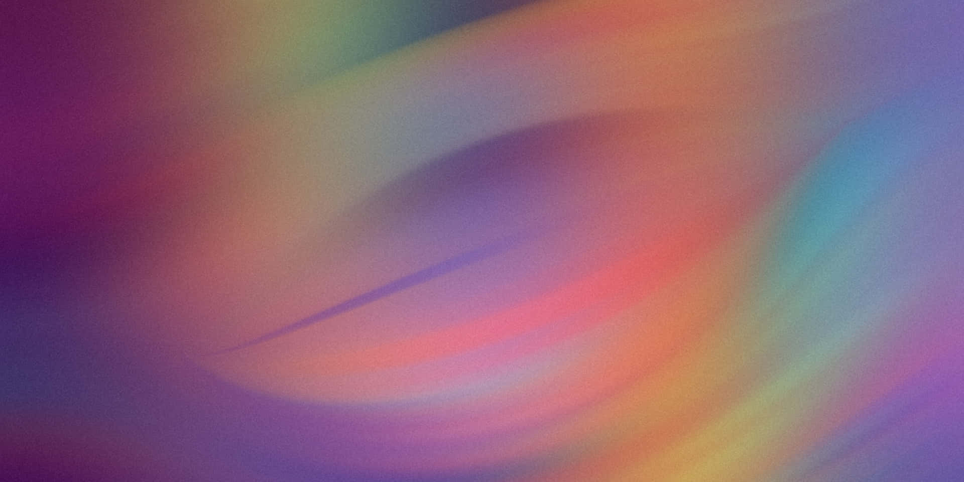 柔軟漸層色抽象旋渦背景紋理 壁紙 — 夢幻般的抽象漸變在柔和的粉紅色、紫色、藍色和黃色之間流動旋轉。