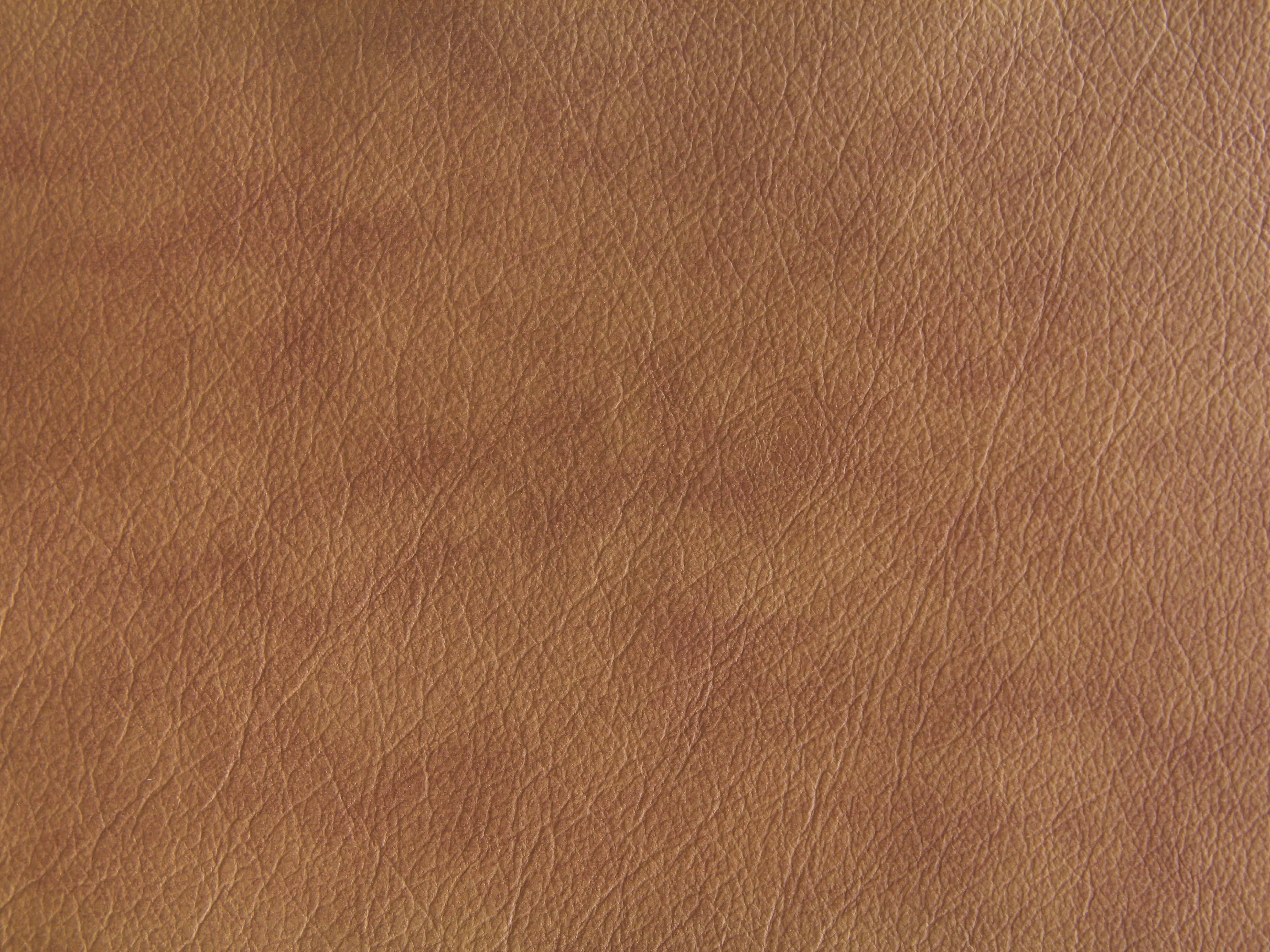 Brown Leather 桌布 壁紙 — 柔軟燈光下，天然皺褶與細微色調變化的濃郁棕色皮革特寫。