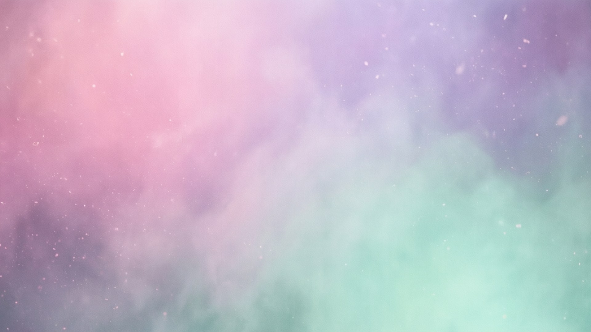 粉彩顏色嘅雲朵帶有閃爍嘅微粒喺夢幻嘅迷霧中漂浮。