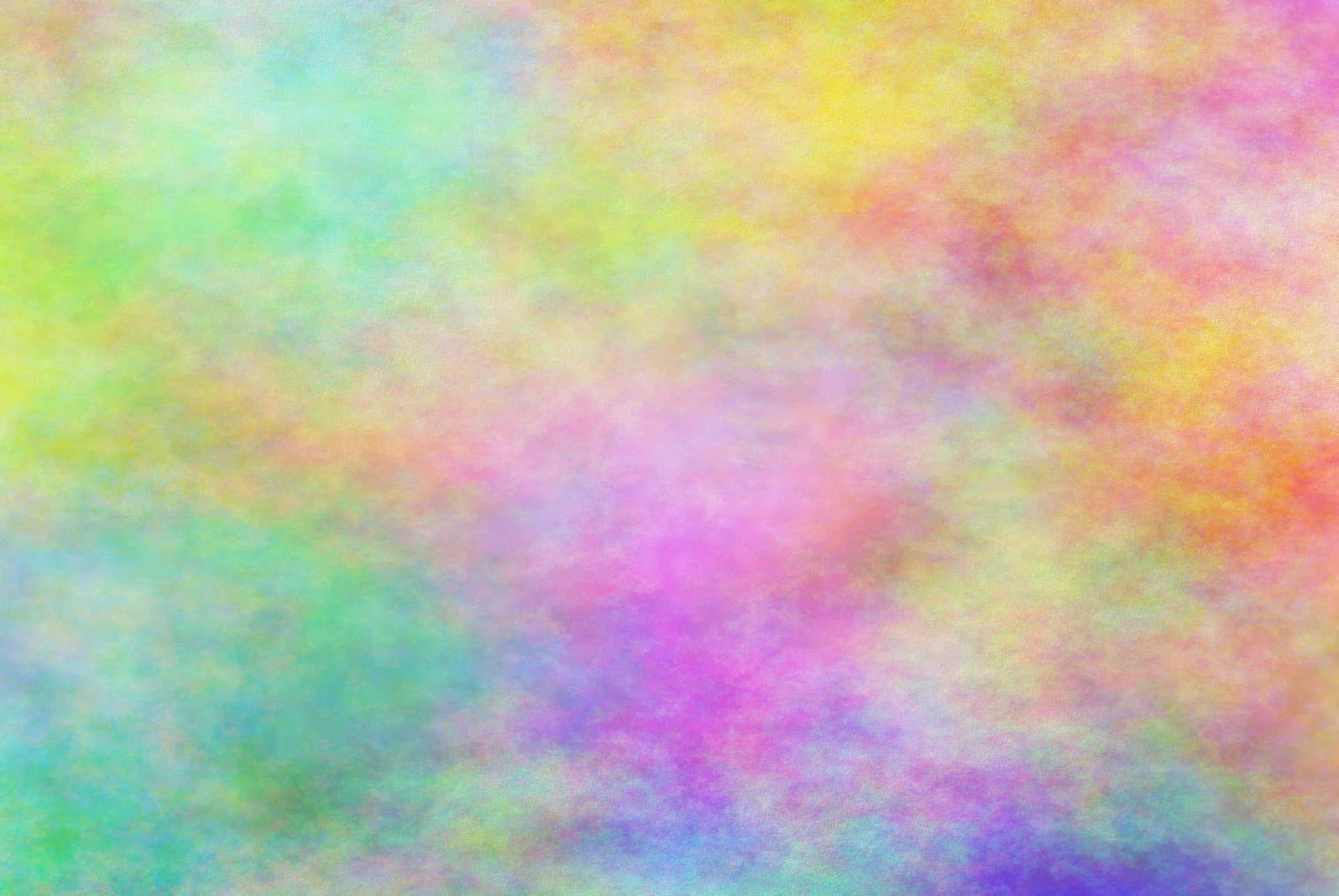 柔霧彩虹紋理背景 壁紙 — 柔和的水彩洗滌，夢幻般地在畫布上融合了粉彩彩虹色調。