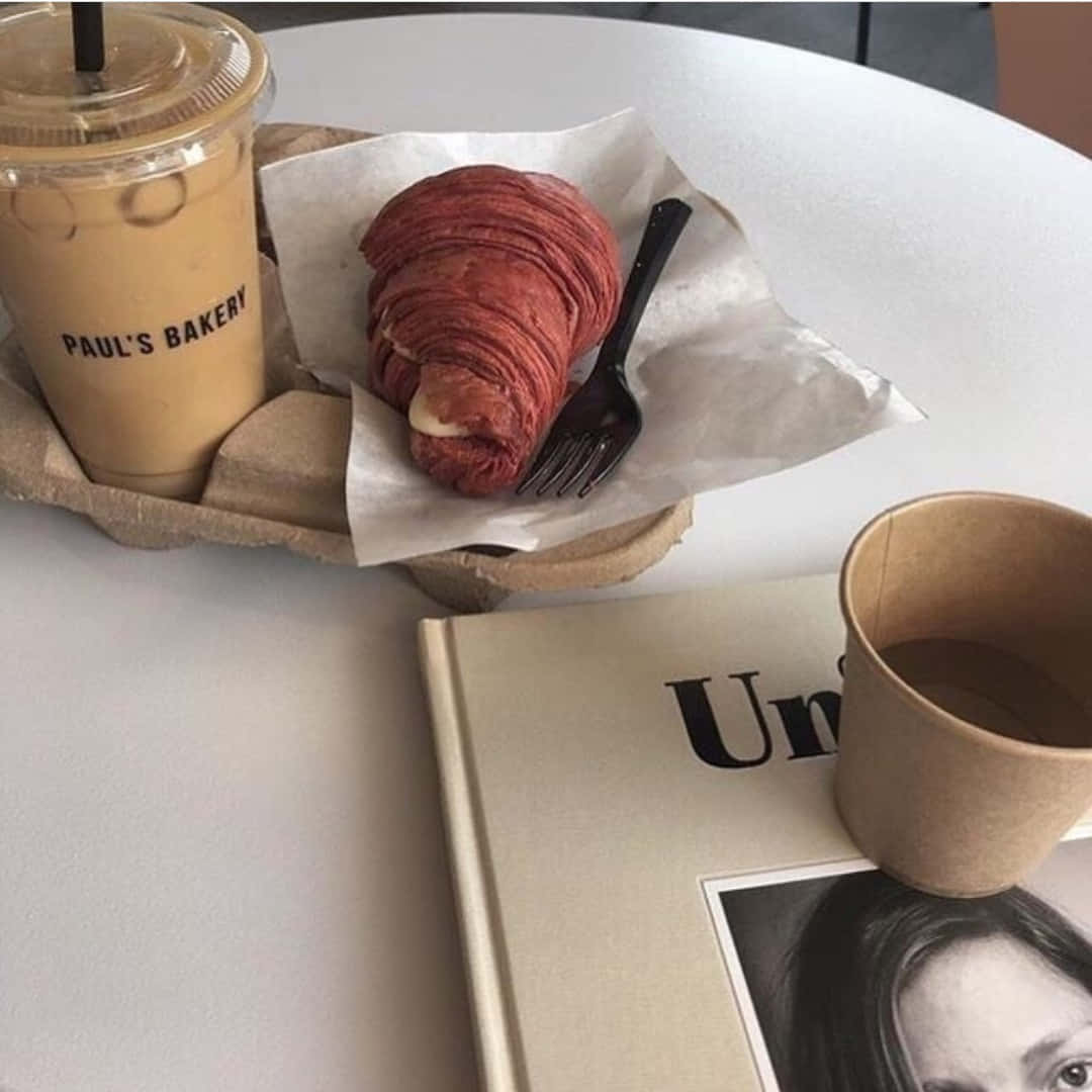 桌上的一杯咖啡 壁紙