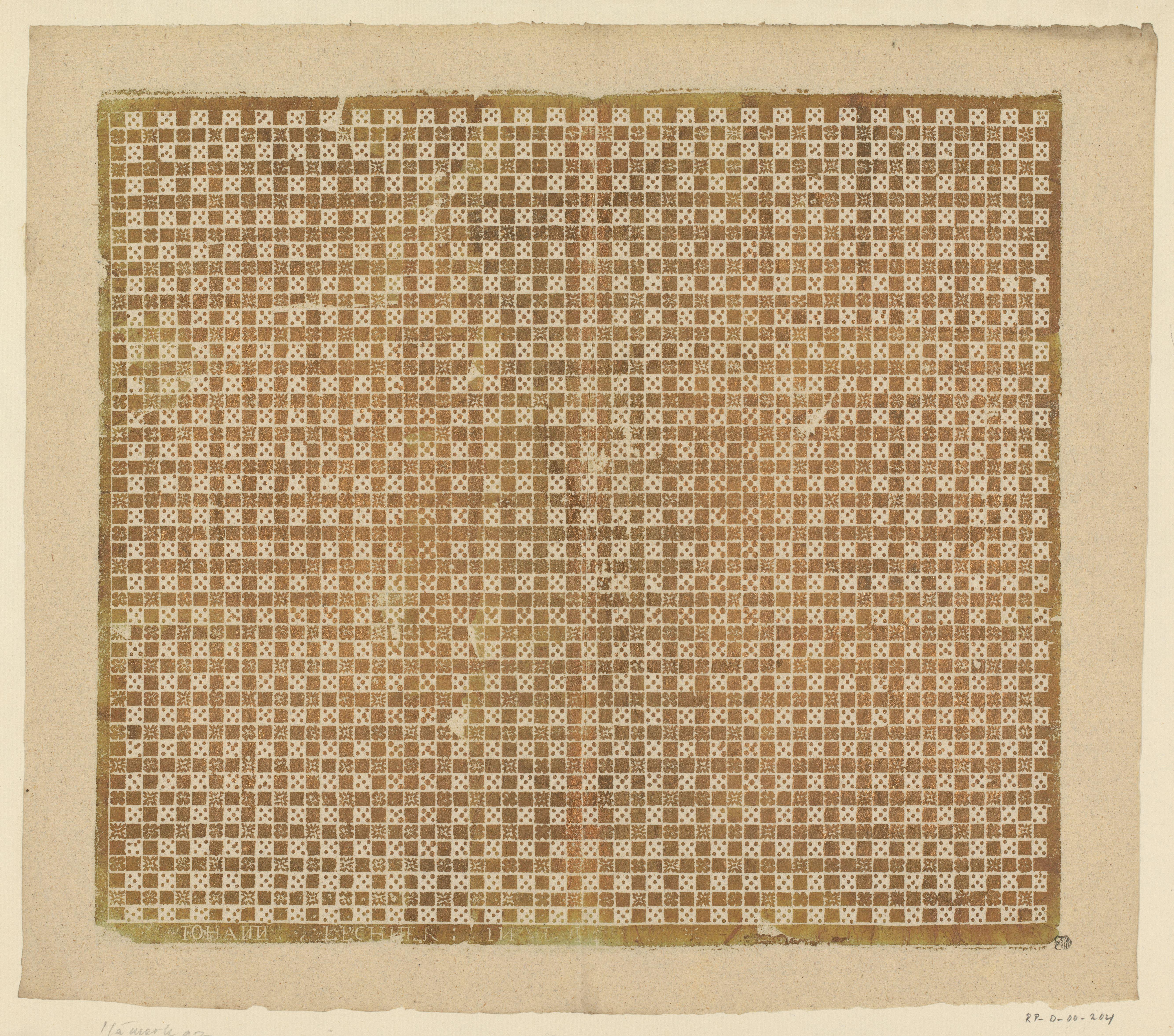 棋盤圖案葉片 壁紙