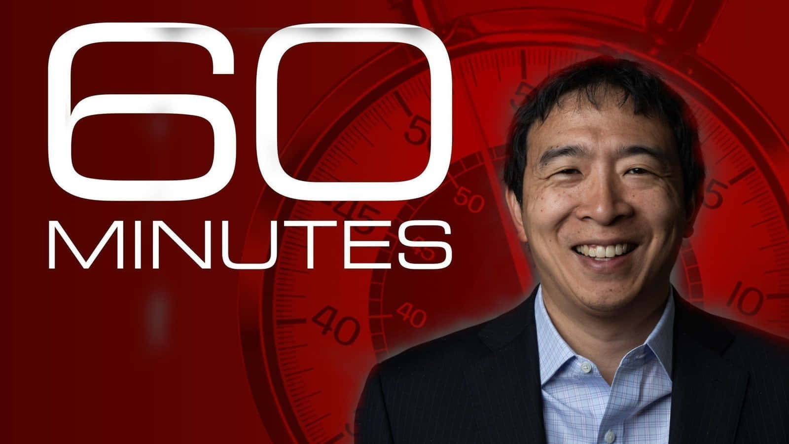 楊安澤在《60分鐘》節目中微笑