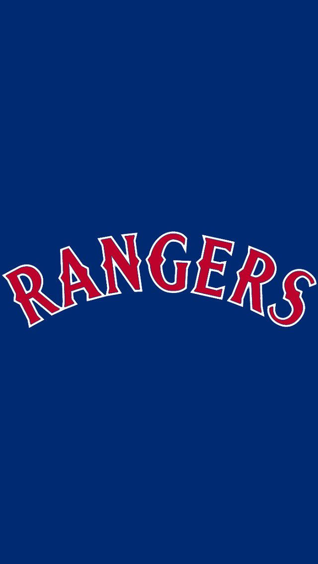 藍色背景上紅白相間的 Rangers 隊伍標誌