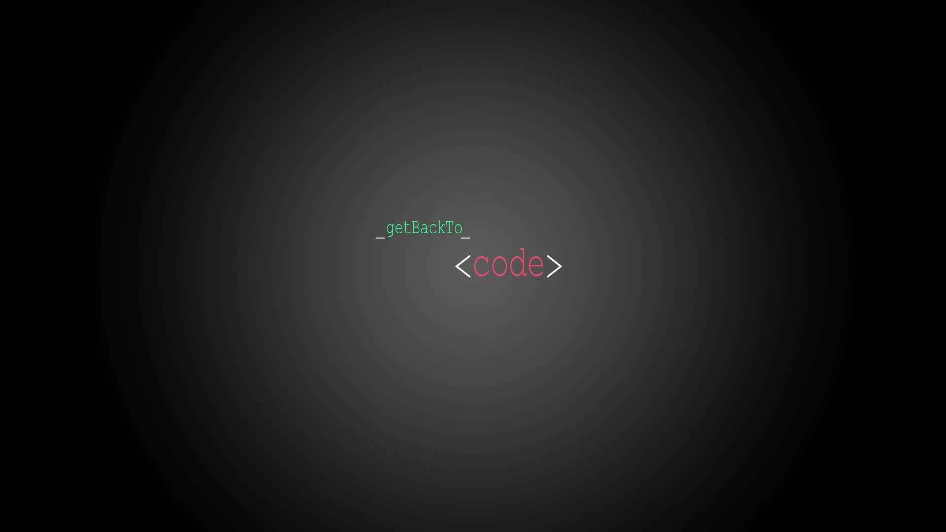 Javascript 桌布 壁紙 — 極簡數位藝術，在深色漸變背景上居中放置發光的綠色和粉紅色代碼文字。