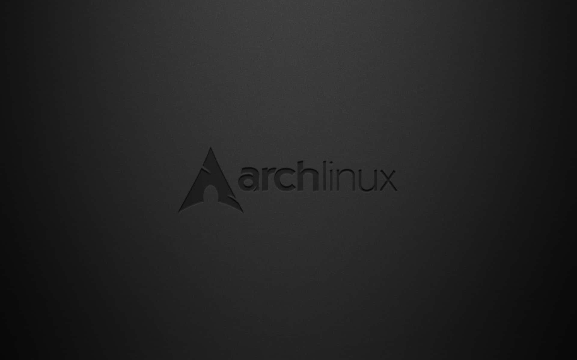 Arch Linux 桌布 壁紙 — 極簡深灰色壁紙，中央放置Arch Linux標誌，帶有微妙的漸變照明。
