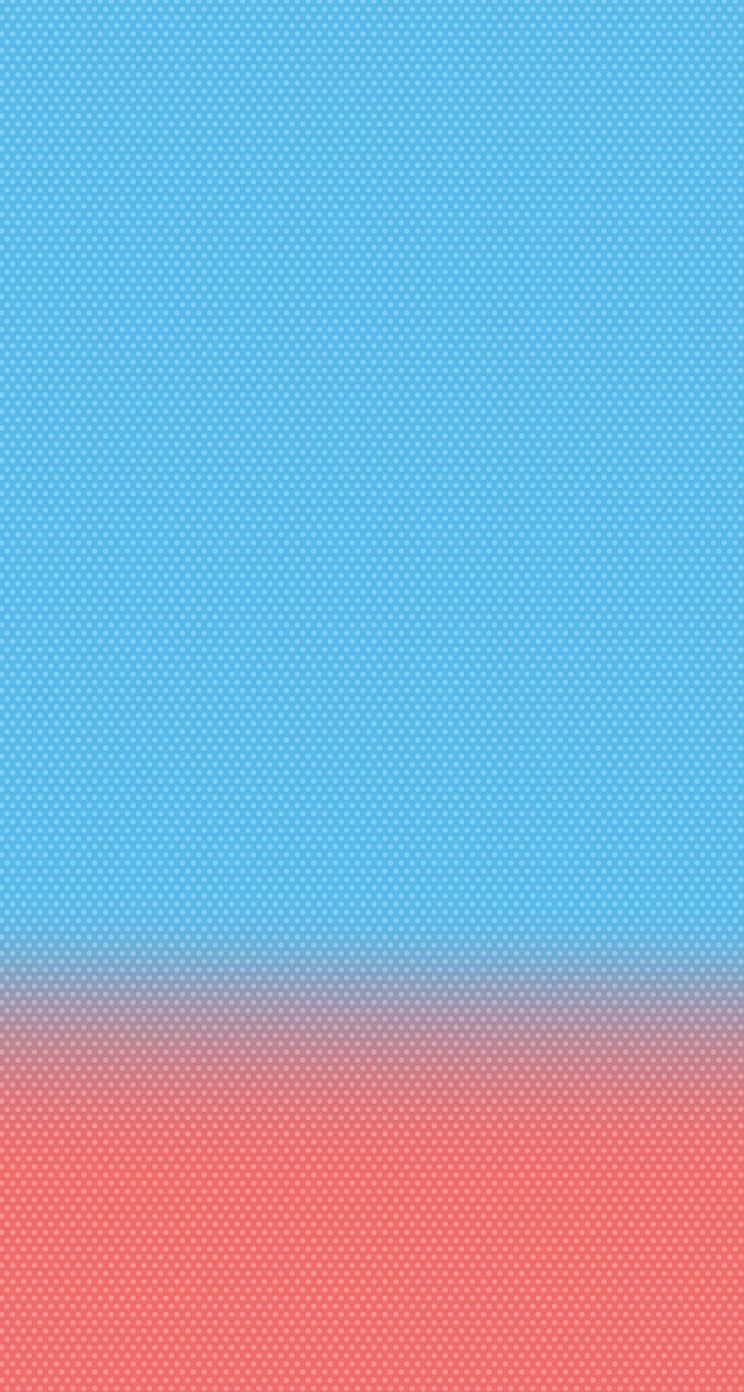 iPhone 5c 桌布 壁紙 — 極簡漸變壁紙，從淺藍色過渡到珊瑚粉紅色，帶有微妙的點狀紋理。
