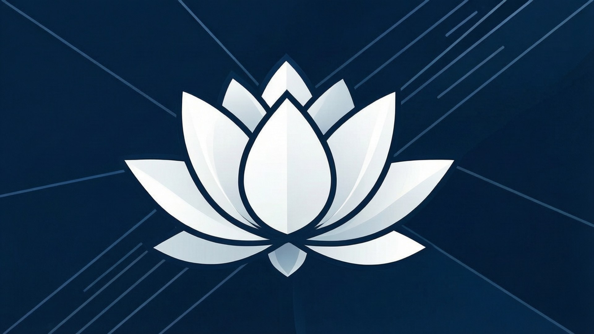 極簡白蓮花 壁紙