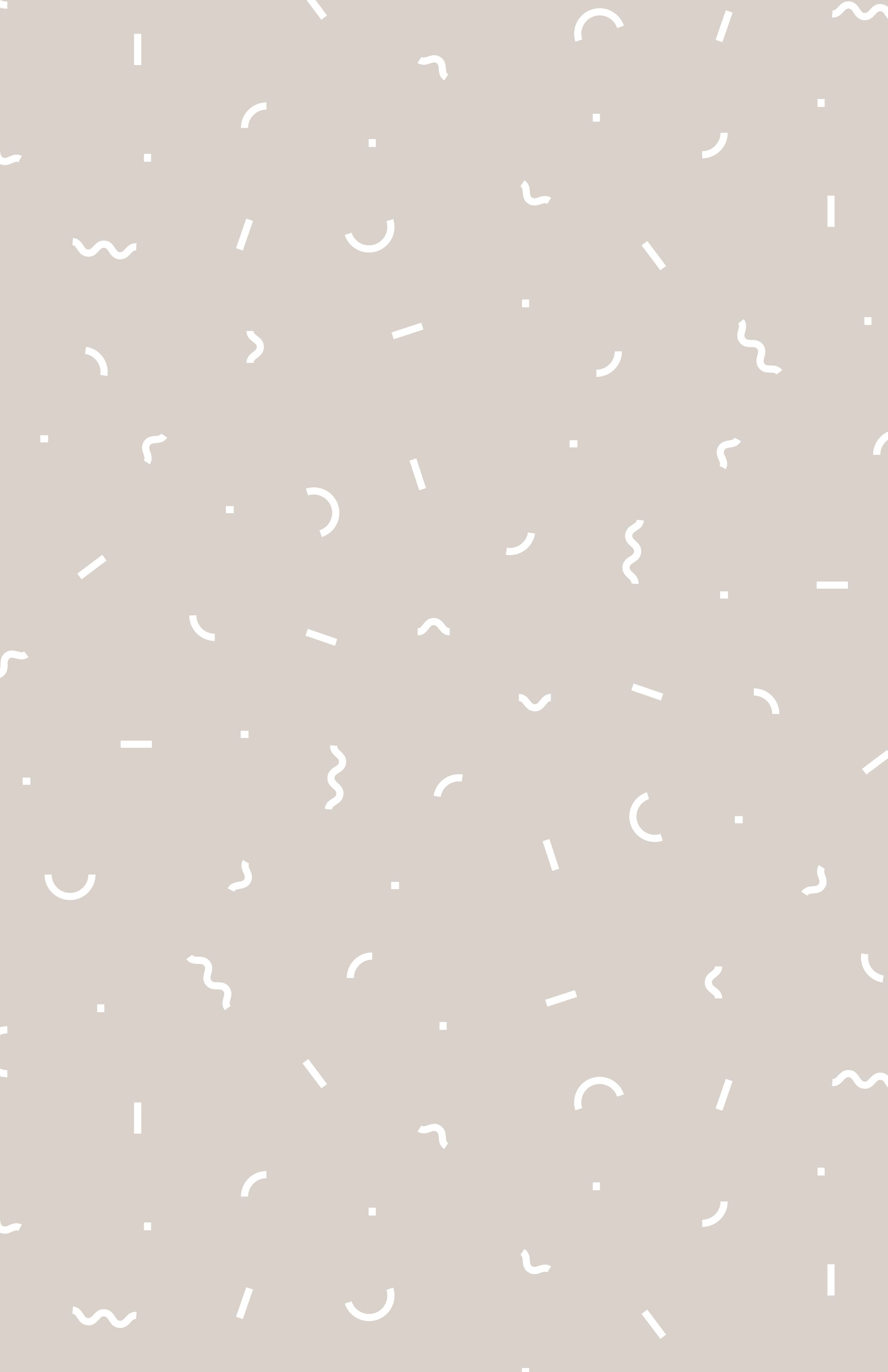 Minimalist Pattern 桌布 壁紙 — 極簡米色背景，點綴著散落的白色抽象線條塗鴉和圓點。