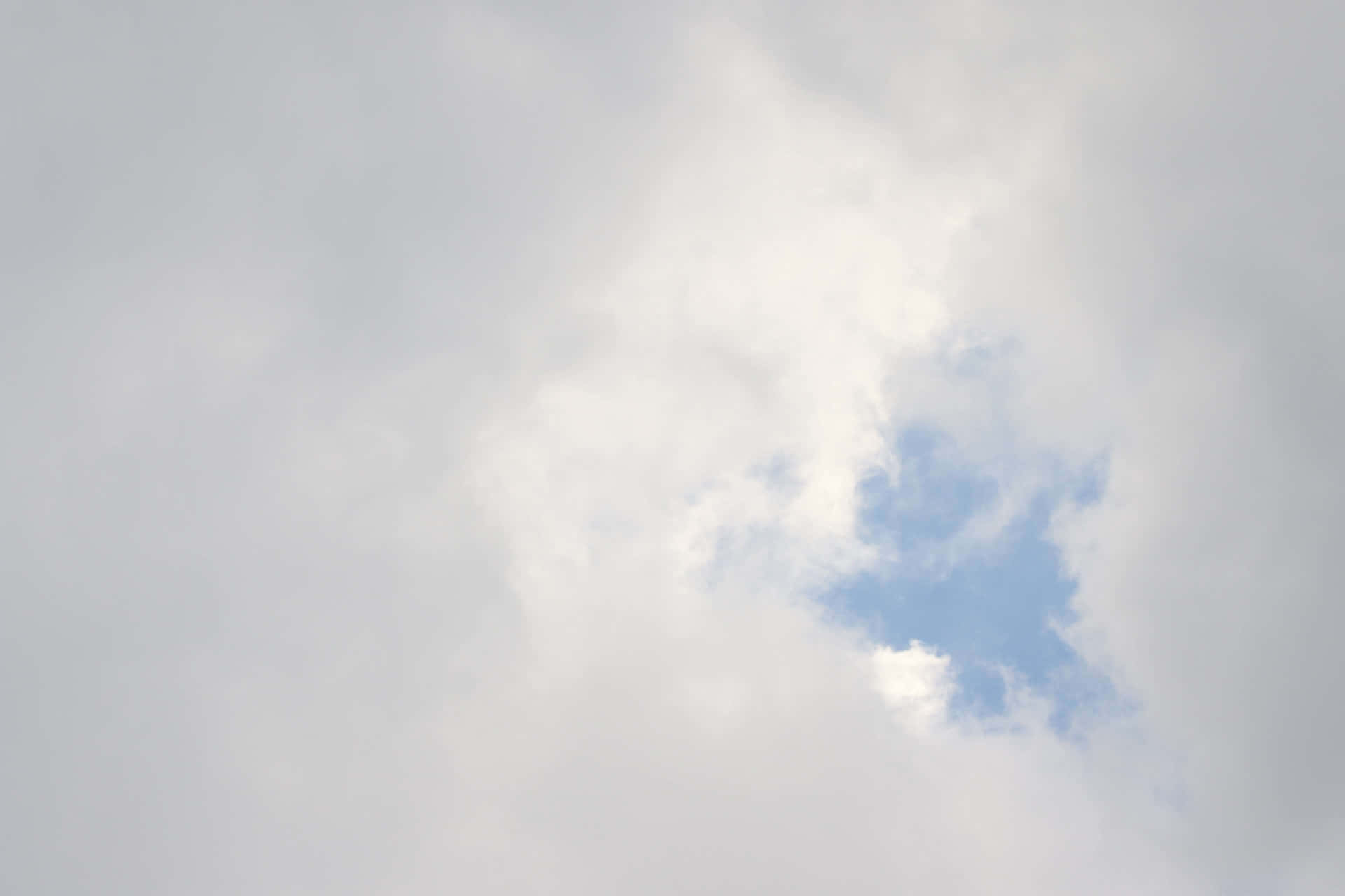 柔軟的白雲在淡藍色的天空中飄動。