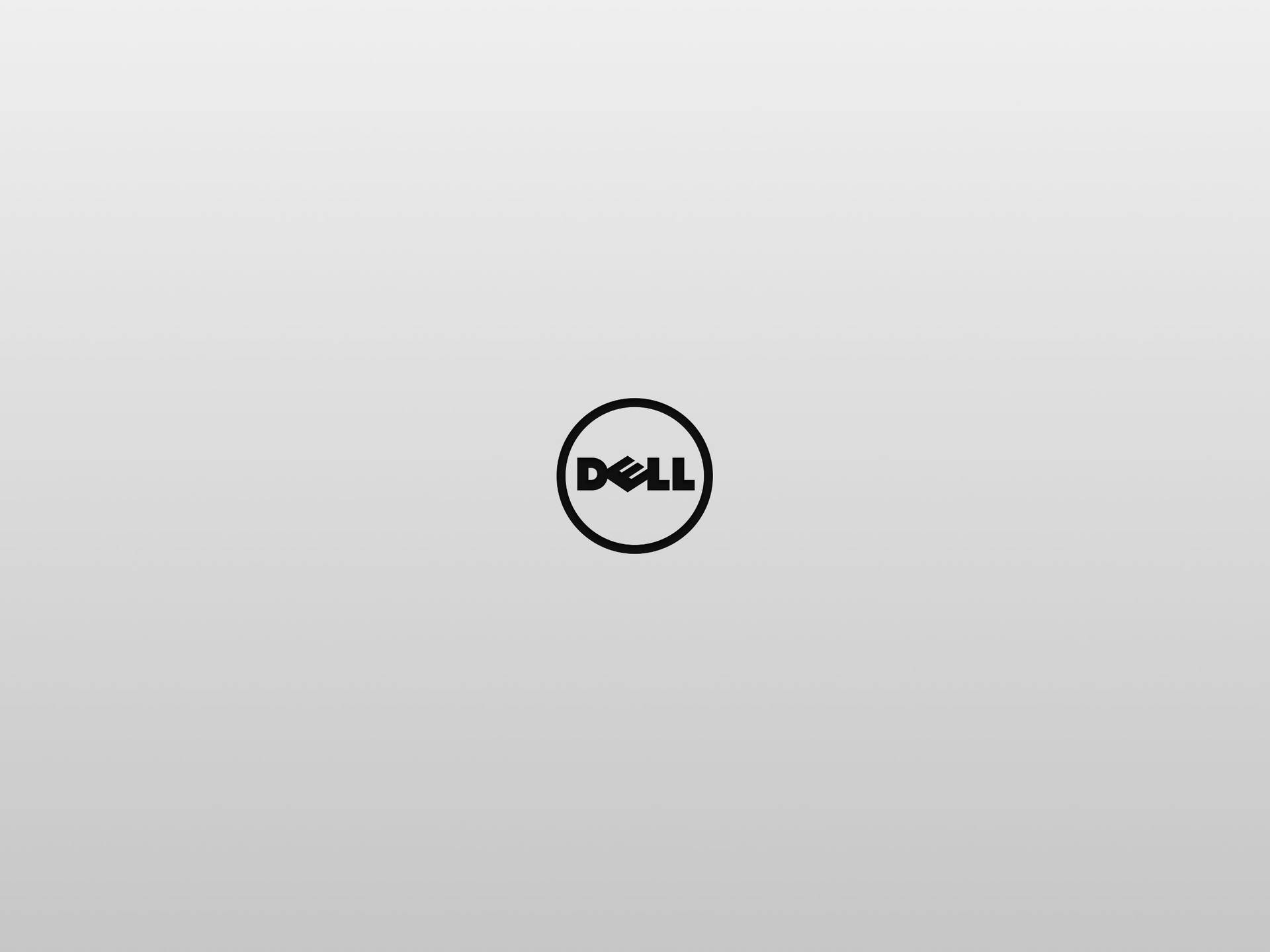 灰色漸變背景上的Dell標誌