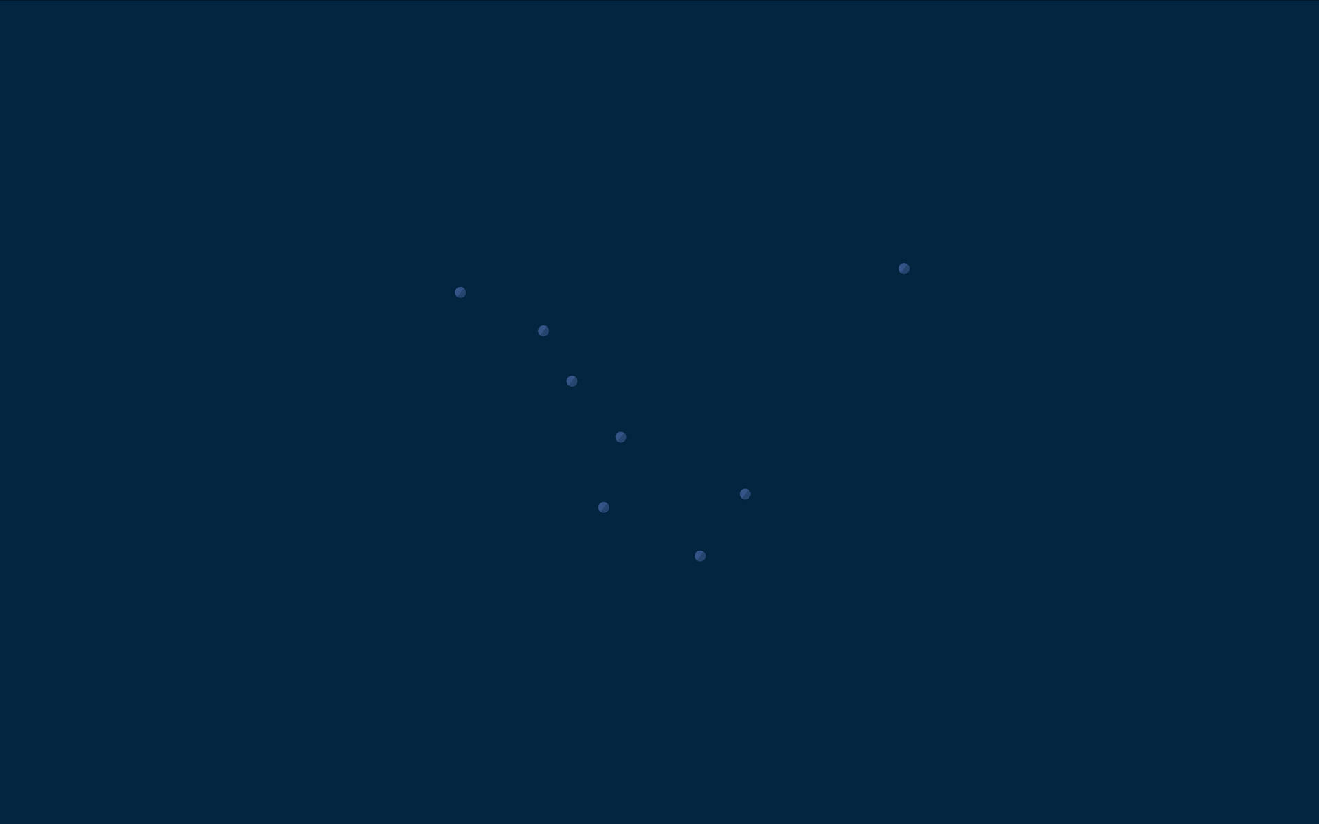 深藍夜空中的發光點星座圖案