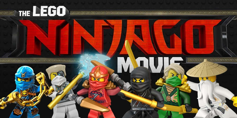 六個身穿色彩繽紛裝備的LEGO Ninjago忍者角色英勇地擺姿勢。