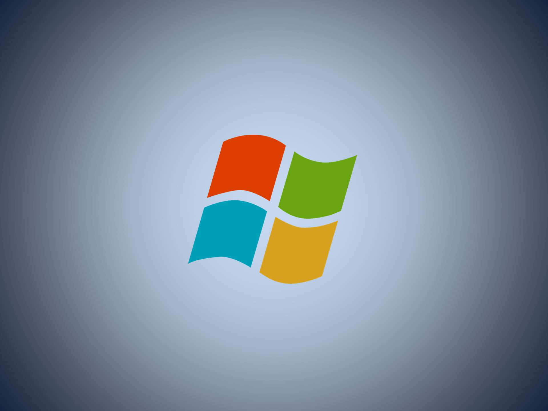 Windows 98 桌布 壁紙 — 標誌性的 Microsoft Windows 標誌，四個彩色窗格居中於柔和漸變背景上。
