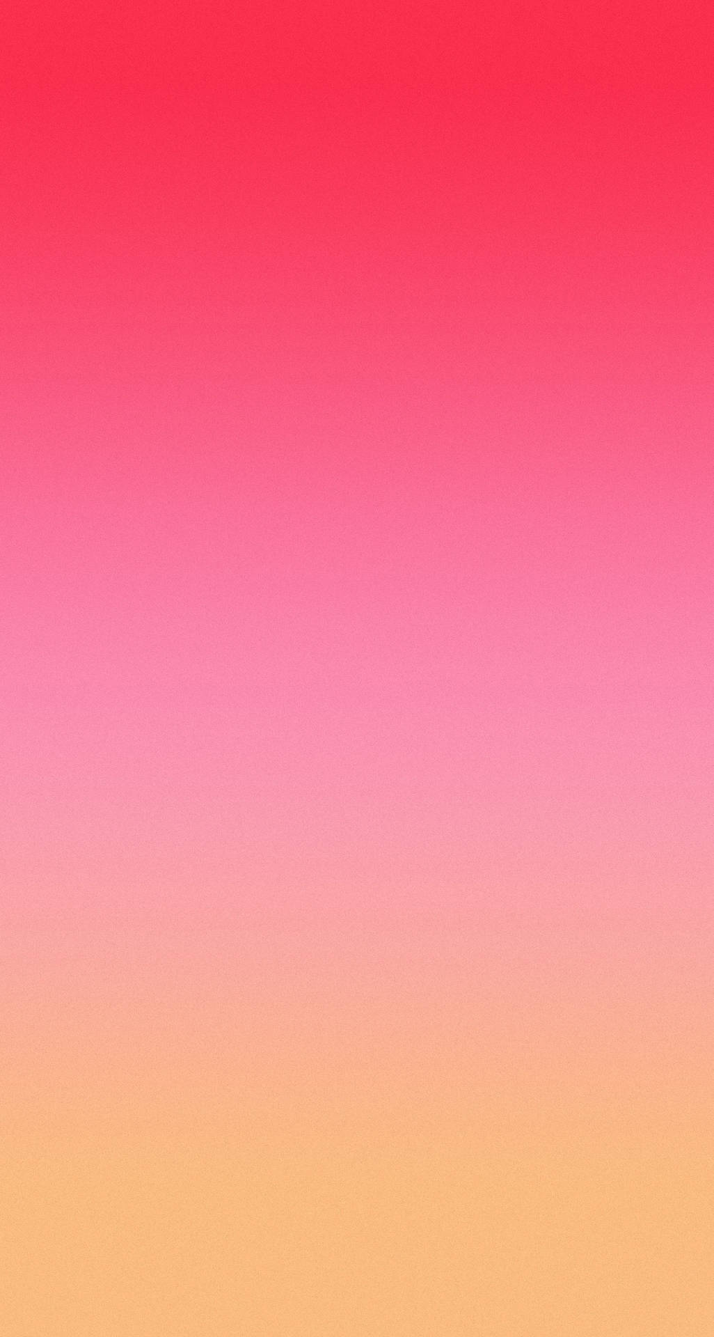 從紅色到蜜桃色到橙色的鮮豔漸變背景。 — 粉紅色 iPhone 壁紙