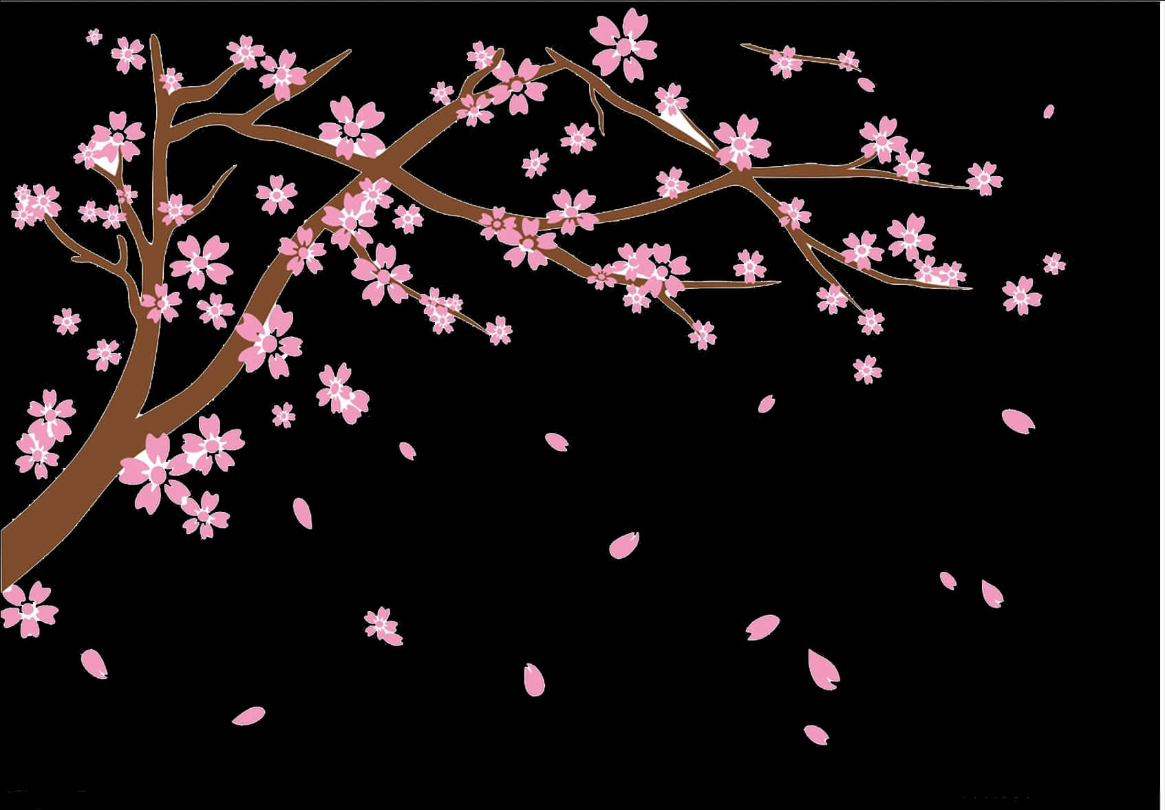 櫻花枝條藝術表現 壁紙