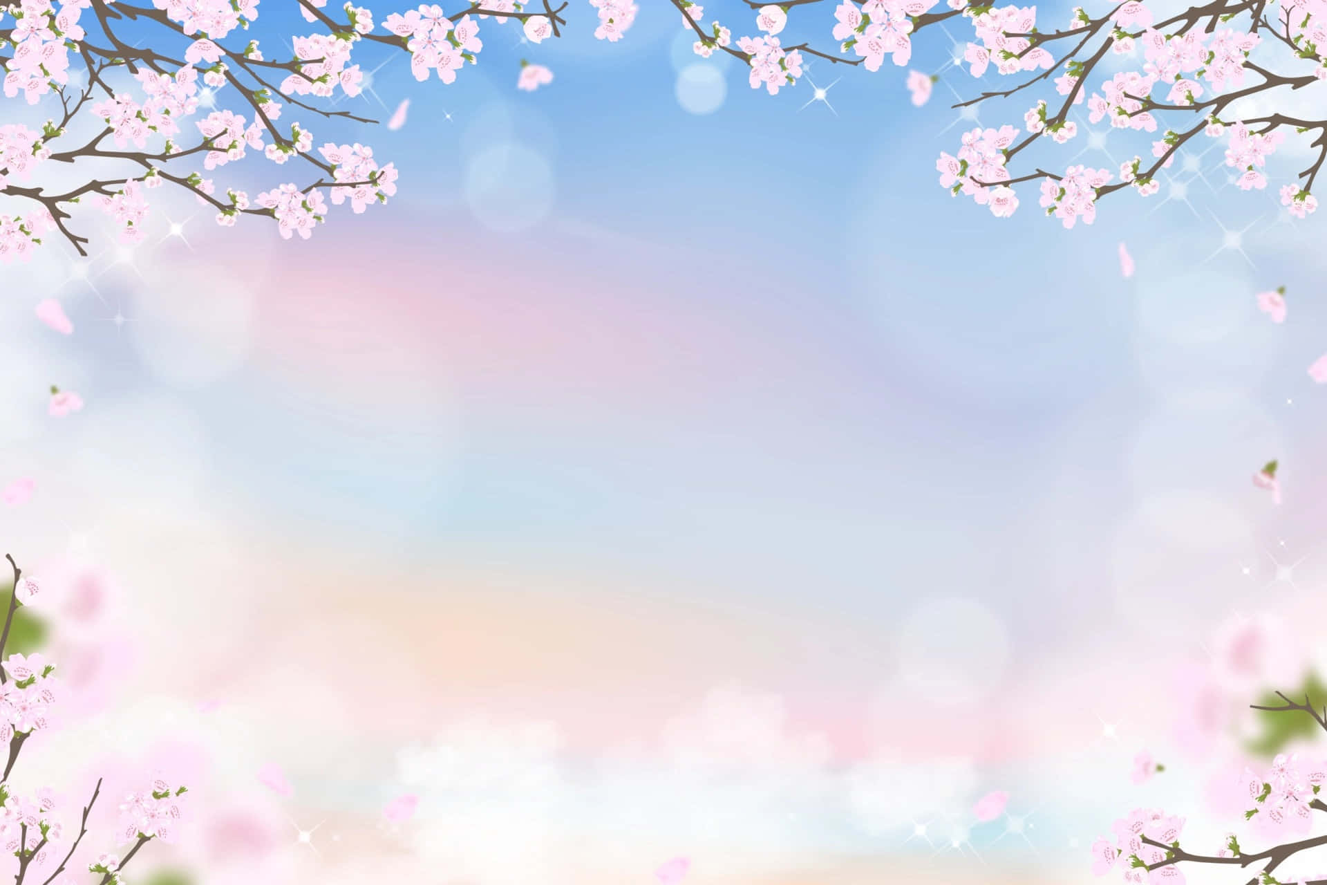 櫻花背景 壁紙