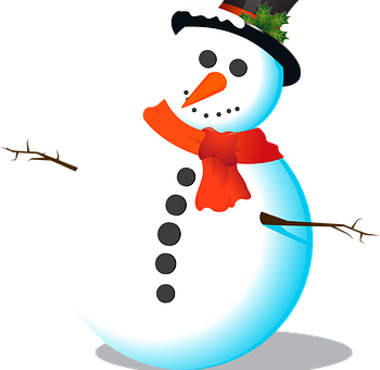 歡樂雪人插畫