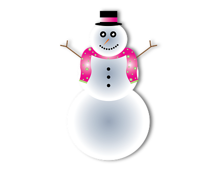 歡樂雪人插畫