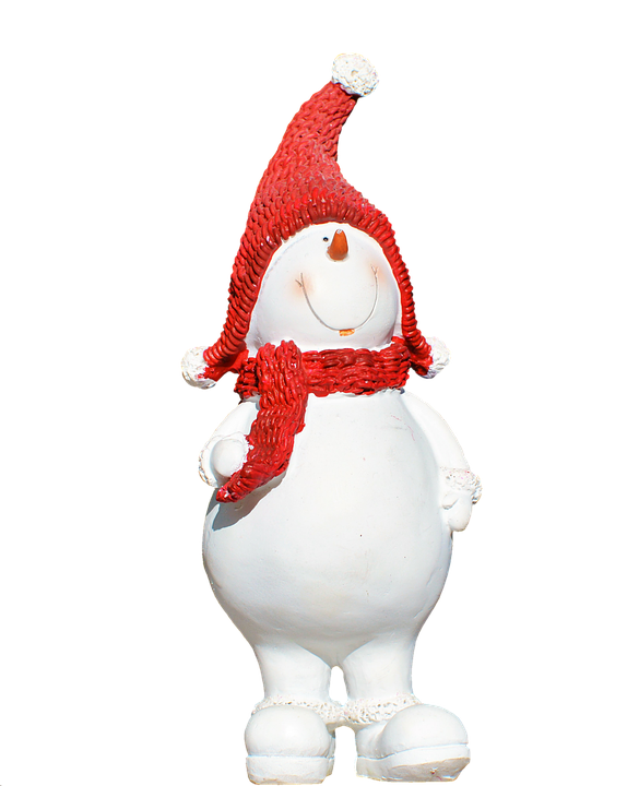 歡樂雪人紅色冬季飾品 壁紙