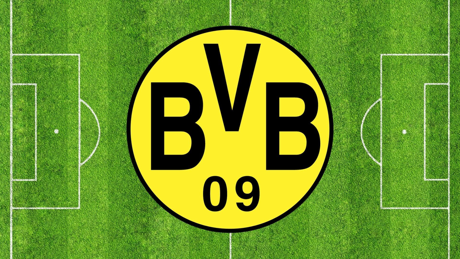 足球場上的 BVB 09 足球會標誌
