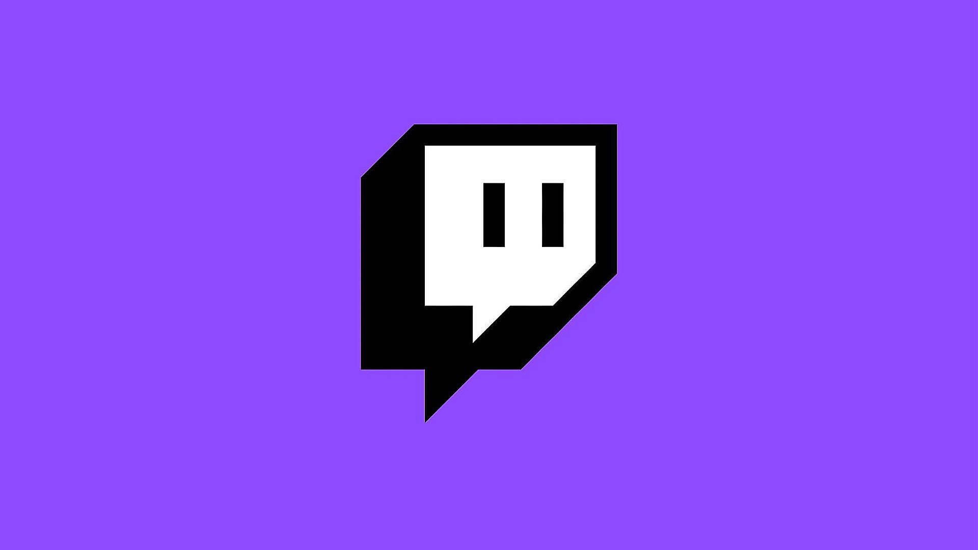 紫色背景上的 Twitch 標誌圖標