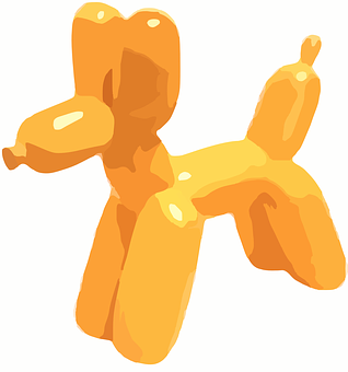 氣球狗插畫
