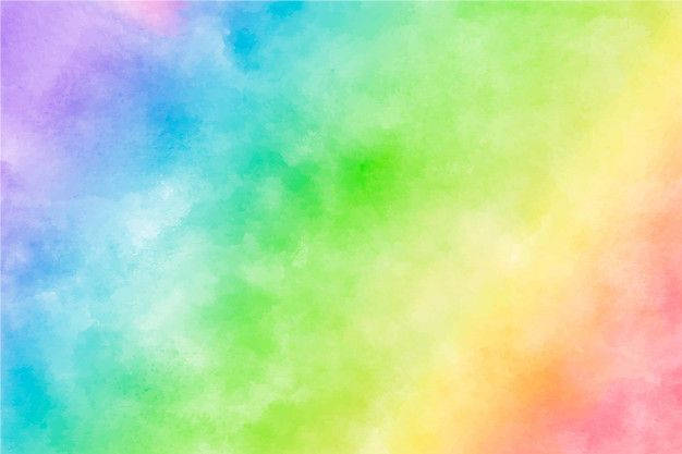 柔和的水彩漸變，粉彩彩虹色調融合在一起。