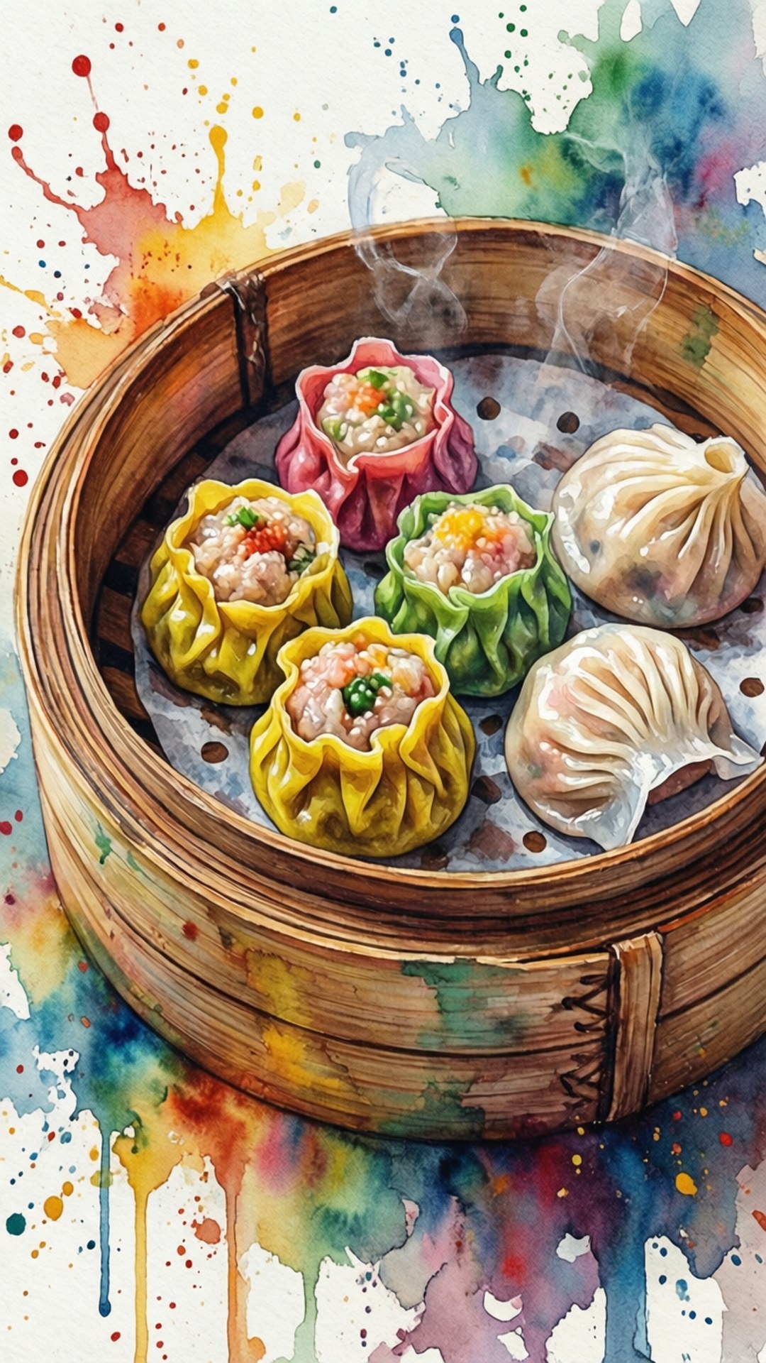 水彩點心 壁紙