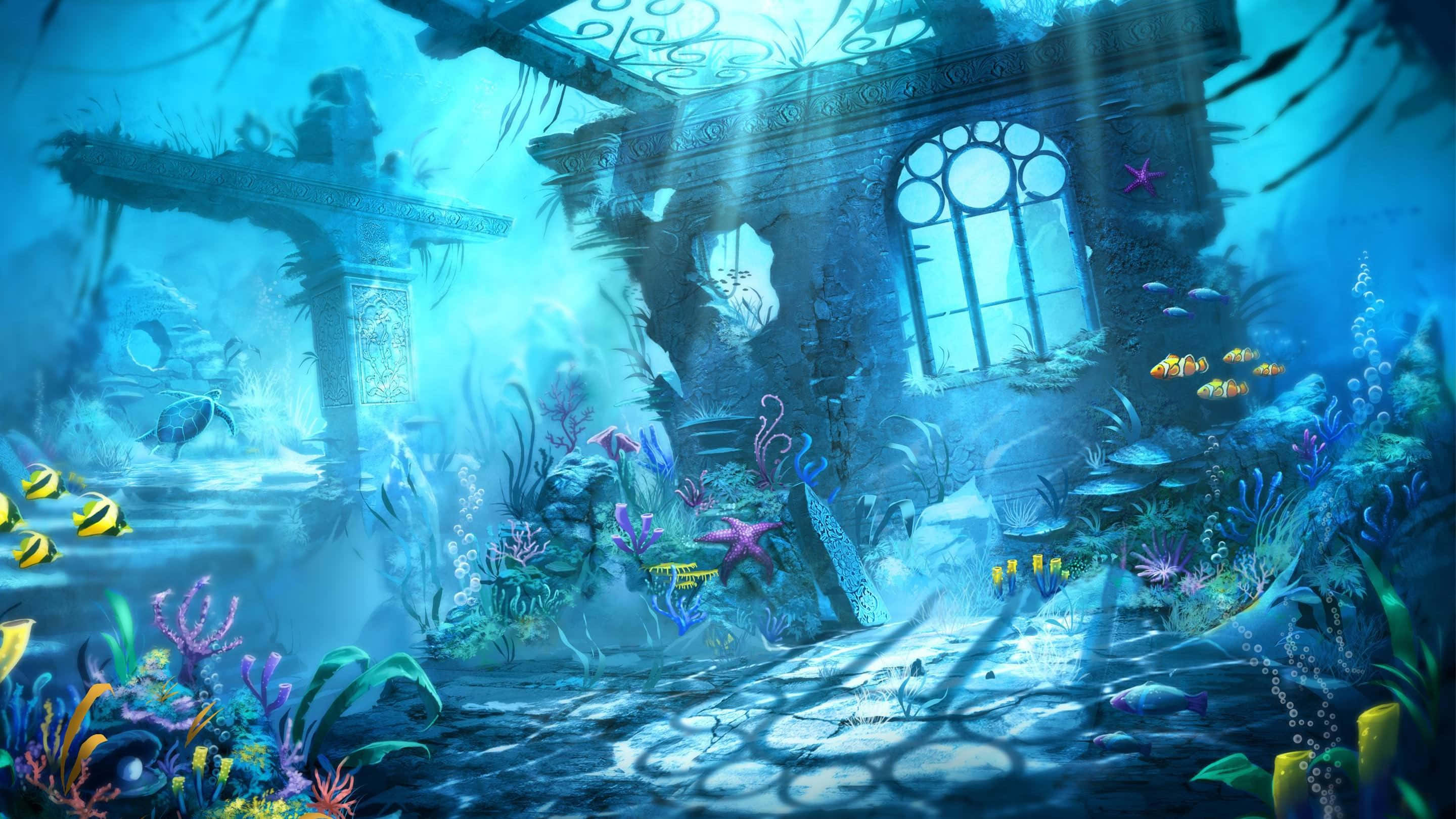 水族館背景 壁紙
