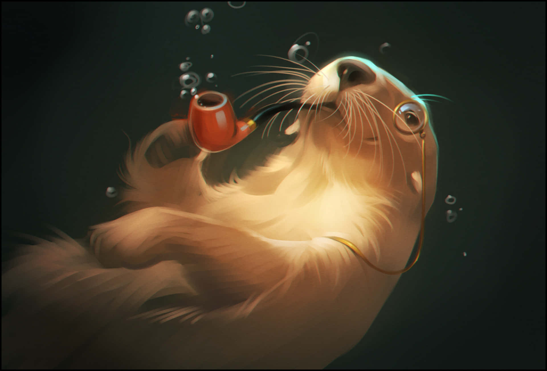 水獺背景 壁紙