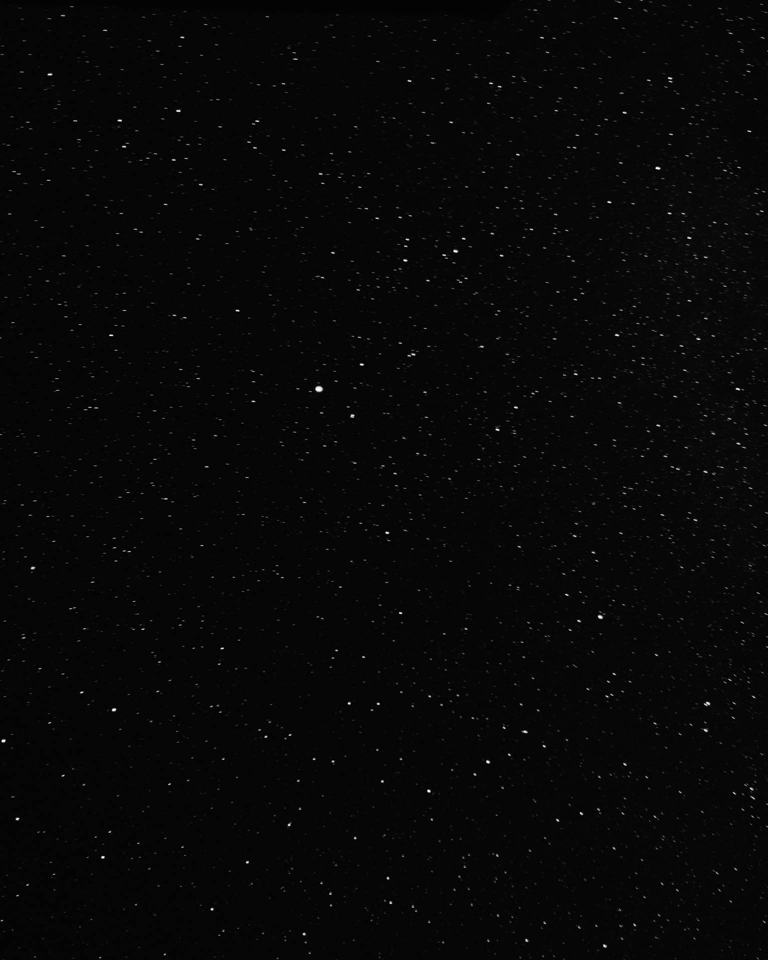 繁星點點的夜空，一顆明亮的星星在無數星星中閃耀。
