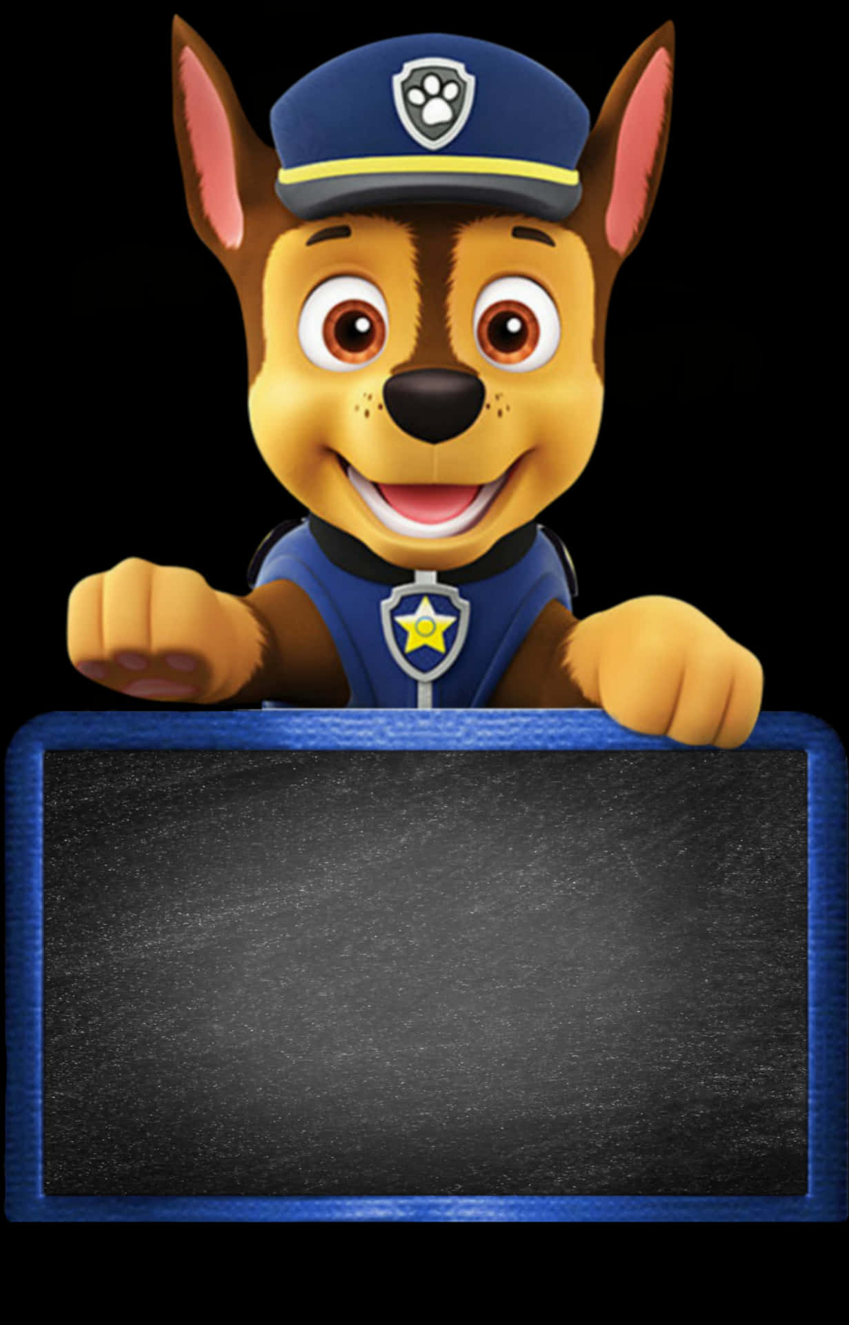 #chase #pawpatrol #paw #patrol #pup #puppy #dog #police - Chase Paw Patrol Clipart, HD Png Download