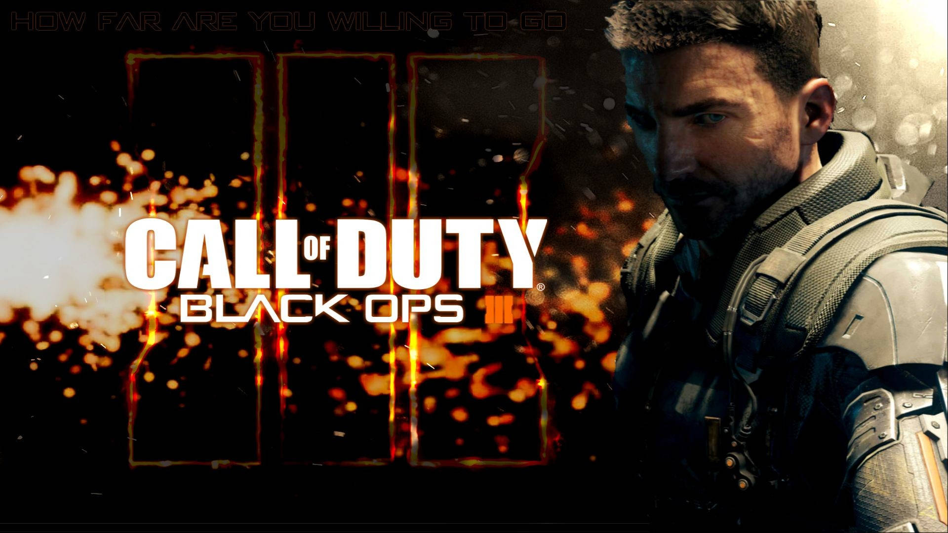 士兵身穿戰鬥裝備，身處熾熱爆炸中，帶有 Call of Duty Black Ops III 標題。