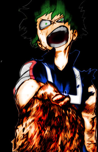 決心滿滿的 Deku 動漫角色 壁紙