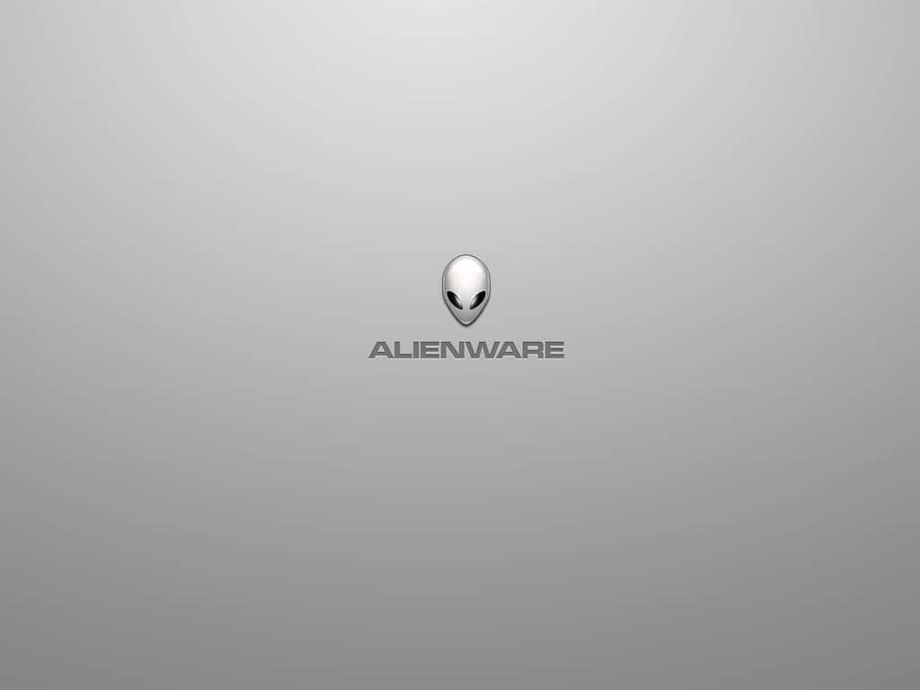 灰色漸變背景上的Alienware標誌