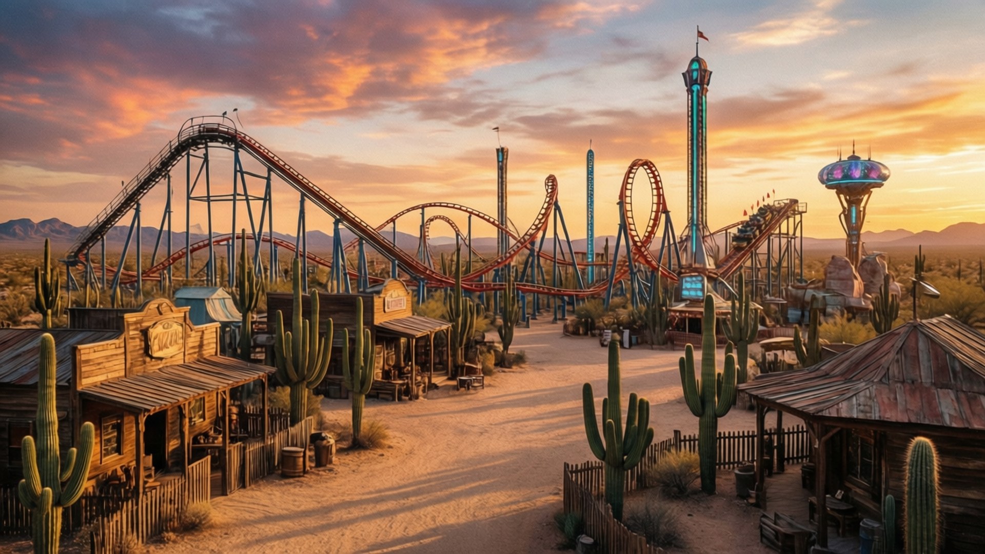沙漠Astroworld 壁紙