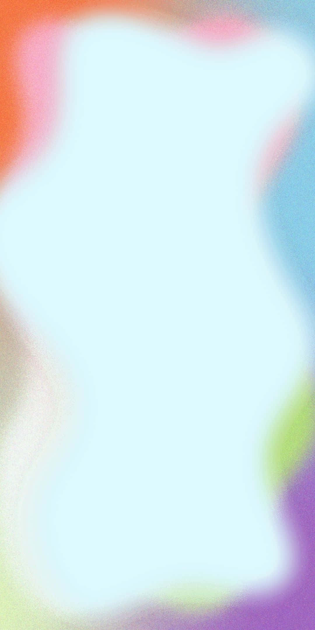 波浪漸層氣場安卓手機背景 壁紙 — 柔和抽象嘅粉彩色漸變，融合成中央嘅白色形狀。
